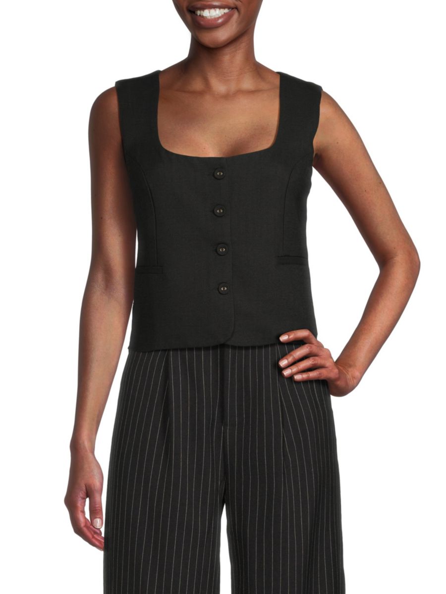 Жилет по индивидуальному заказу WeWoreWhat, черный
Жилет по индивидуальному заказу WeWoreWhat, черный