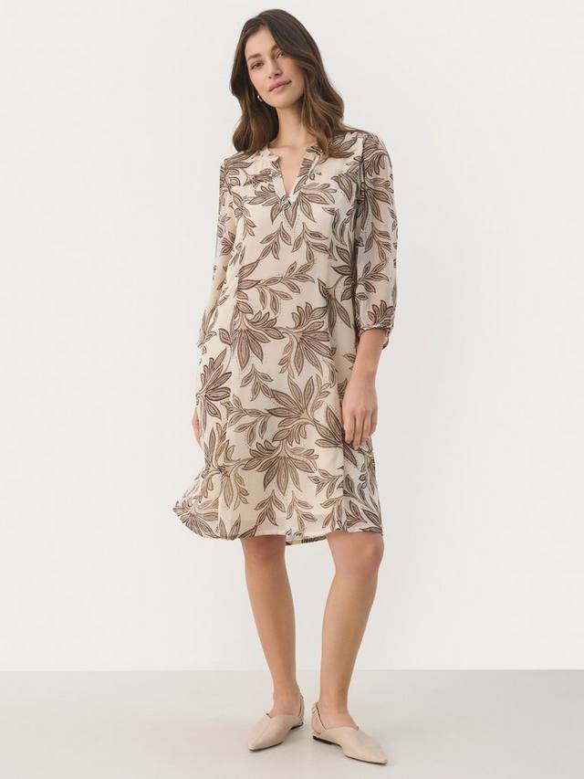 Платье botelle с принтом в виде листьев Part Two, разноцветный 
Платье botelle с принтом в виде листьев Part Two, разноцветный