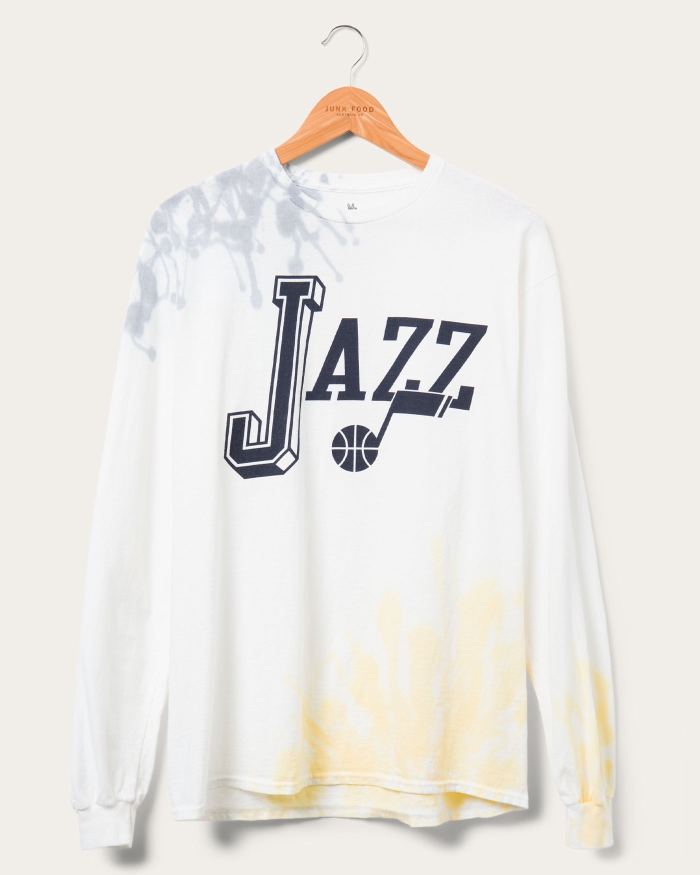 Футболка NBA Utah Jazz Tie Dye с длинным рукавом на блошином рынке Junk Food Clothing, цвет true navy/mustard
Футболка NBA Utah Jazz Tie Dye с длинным рукавом на блошином рынке Junk Food Clothing, цвет true navy/mustard