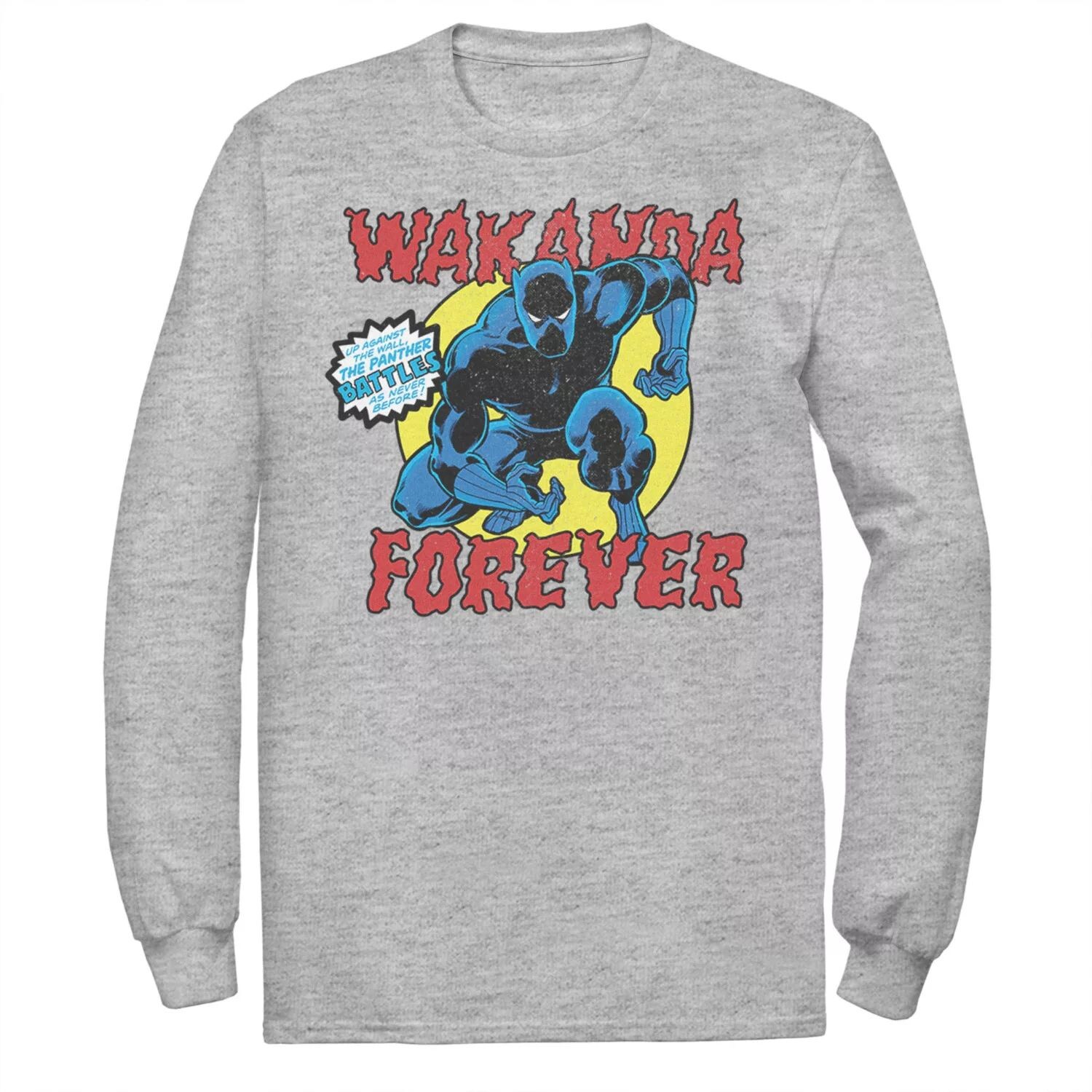 Мужская футболка с рисунком Marvel Black Panther в винтажном стиле Battle Pose Licensed Character
Мужская футболка с рисунком Marvel Black Panther в винтажном стиле Battle Pose Licensed Character