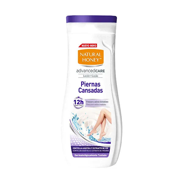 Лосьон с освежающим действием и немедленным облегчением Piernas Cansadas Natural Honey, 330 ml
Лосьон с освежающим действием и немедленным облегчением Piernas Cansadas Natural Honey, 330 ml