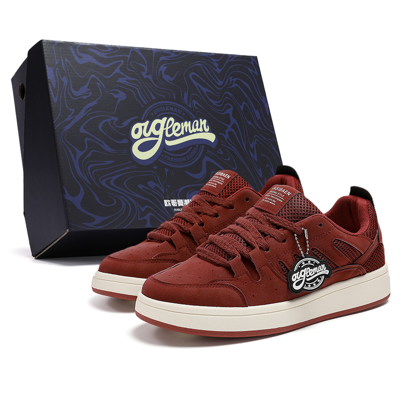 OUGLEMEN Весенняя коллекция Red Snake. Износостойкие и легкие низкие кроссовки для скейтбординга для мужчин
OUGLEMEN Весенняя коллекция Red Snake. Износостойкие и легкие низкие кроссовки для скейтбординга для мужчин