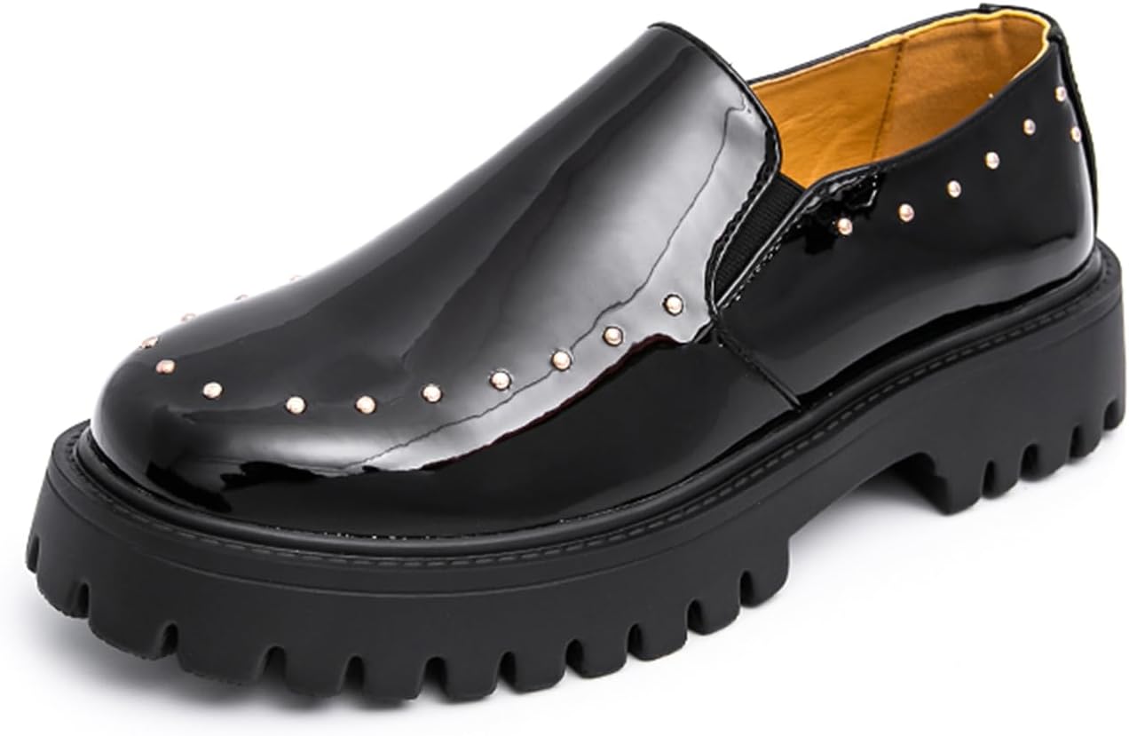 Мужские модные лоферы JHFDIOY с блестящей лакированной кожей, современный круглый носок, без шнуровки, легкие, стиль «пенни», для деловых встреч, свадеб и выпускных вечеров, черный
Мужские модные лоферы JHFDIOY с блестящей лакированной кожей, современный круглый носок, без шнуровки, легкие, стиль «пенни», для деловых встреч, свадеб и выпускных вечеров, черный