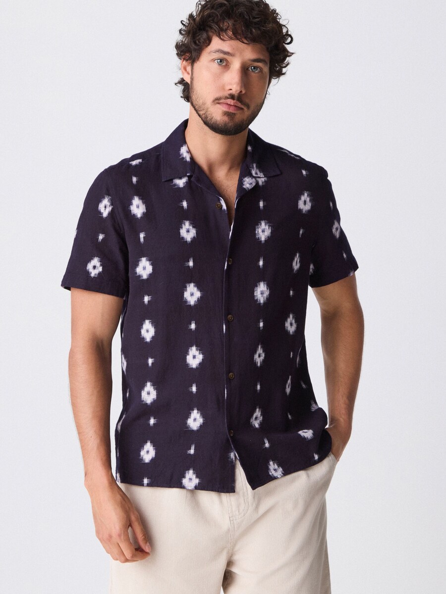 Рубашка обычного кроя на пуговицах Next, синий
Рубашка обычного кроя на пуговицах Next, синий