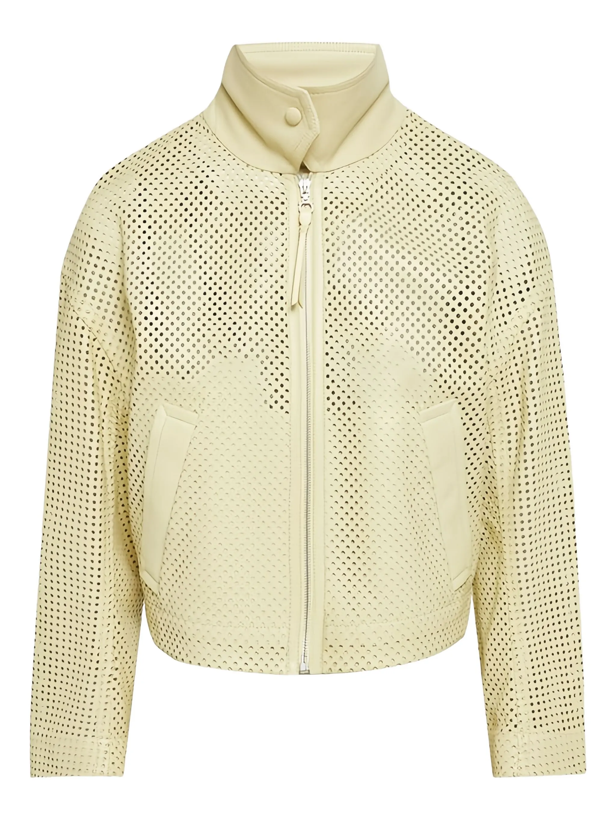 Кожаная куртка с перфорацией Ferragamo, желтый
Кожаная куртка с перфорацией Ferragamo, желтый