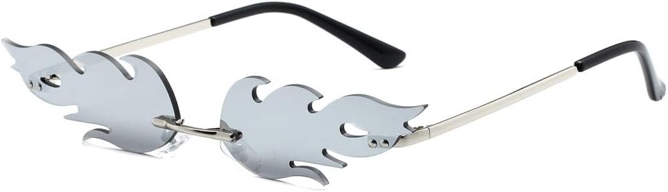 Солнцезащитные очки LASPOR Fire Flame для женщин и мужчин, ретро-очки без оправы в форме волны, винтажные очки в форме огня, золотистая металлическая оправа, Silver/Silver
Солнцезащитные очки LASPOR Fire Flame для женщин и мужчин, ретро-очки без оправы в форме волны, винтажные очки в форме огня, золотистая металлическая оправа, Silver/Silver