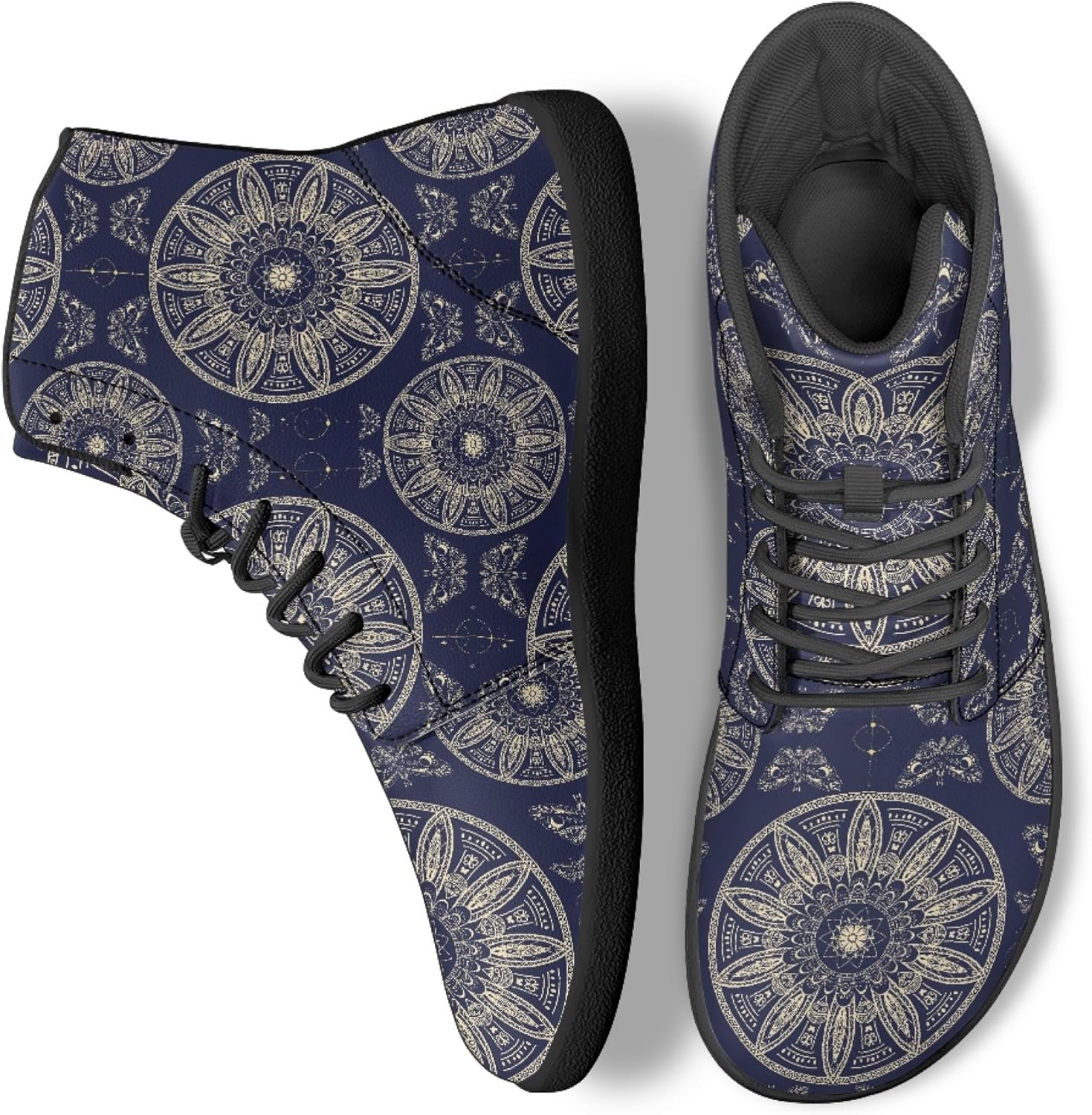 Кроссовки унисекс Бохо с принтом мандалы, босоножки с высоким верхом из PU-кожи для улицы Arleeorkee, темно-синий
Кроссовки унисекс Бохо с принтом мандалы, босоножки с высоким верхом из PU-кожи для улицы Arleeorkee, темно-синий