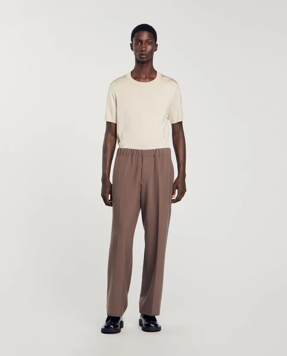 Широкие мужские брюки Sandro, коричневый
Широкие мужские брюки Sandro, коричневый