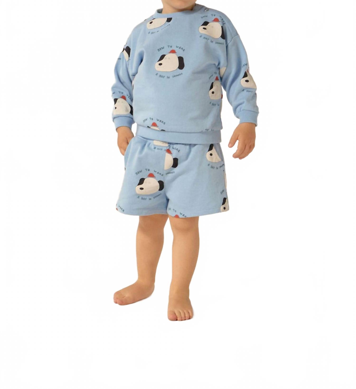 Детские шорты с собачками в светло-голубом цвете The Campamento
Детские шорты с собачками в светло-голубом цвете The Campamento