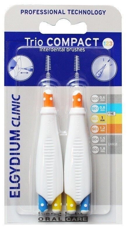 Elgydium Clinic Trio Compact 123 MIX межзубные ершики, 2 шт.
Elgydium Clinic Trio Compact 123 MIX межзубные ершики, 2 шт.