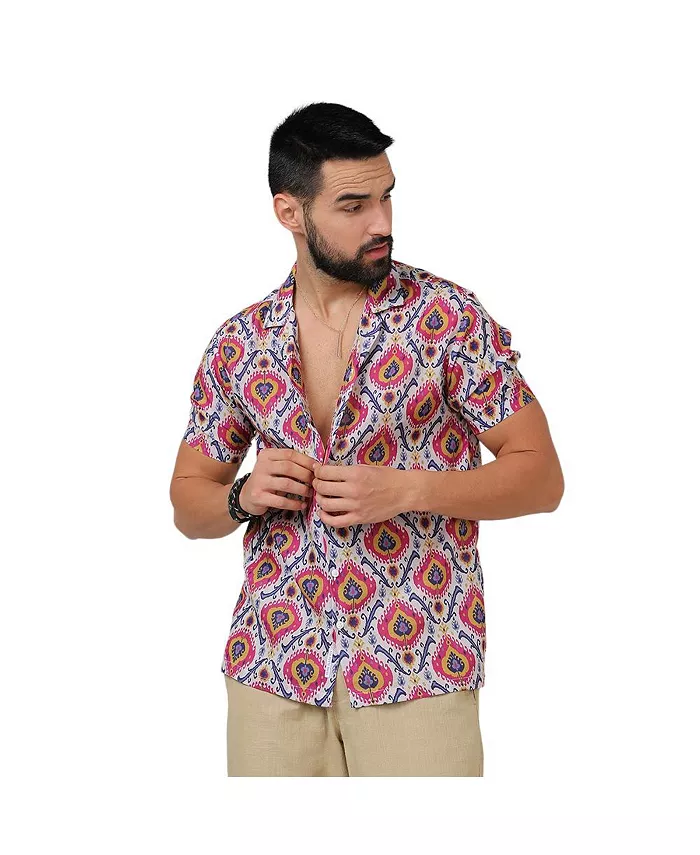 Мужская этническая рубашка малиново-красного и цвета слоновой кости Campus Sutra
Мужская этническая рубашка малиново-красного и цвета слоновой кости Campus Sutra