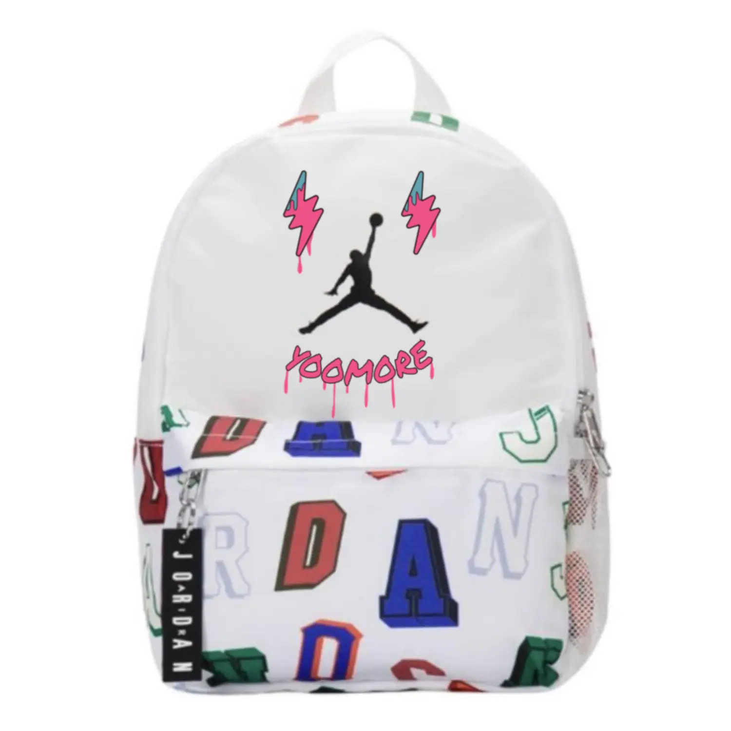 Jordan Полиэстеровый рюкзак обычный унисекс белый, Smiley Face
Jordan Полиэстеровый рюкзак обычный унисекс белый, Smiley Face