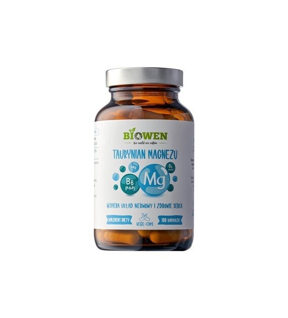 Biowen, Биологически активная добавка, Таурат магния, витамин B6 поддерживает мышцы и кости, 100 капсул Inna Marka
Biowen, Биологически активная добавка, Таурат магния, витамин B6 поддерживает мышцы и кости, 100 капсул Inna Marka