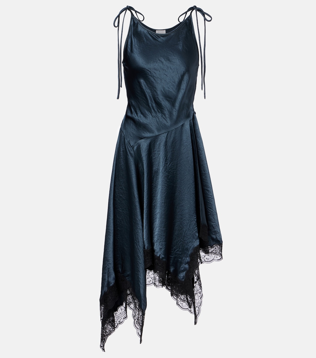 Асимметричное атласное мини-платье с кружевной отделкой Acne Studios, Petrol Blue
Асимметричное атласное мини-платье с кружевной отделкой Acne Studios, Petrol Blue