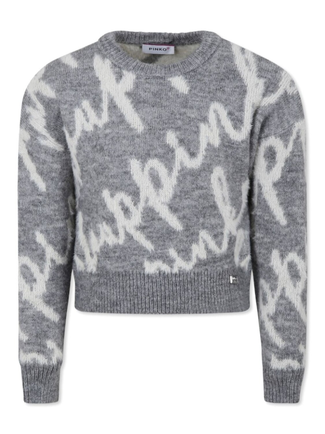 Pinko Kids свитер с логотипом и интарсией, серый
Pinko Kids свитер с логотипом и интарсией, серый