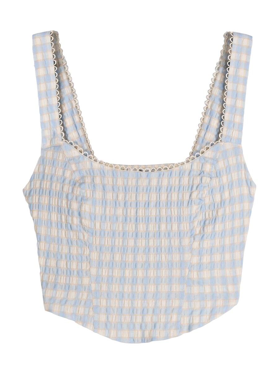 Топ Bershka, светло-синий
Топ Bershka, светло-синий