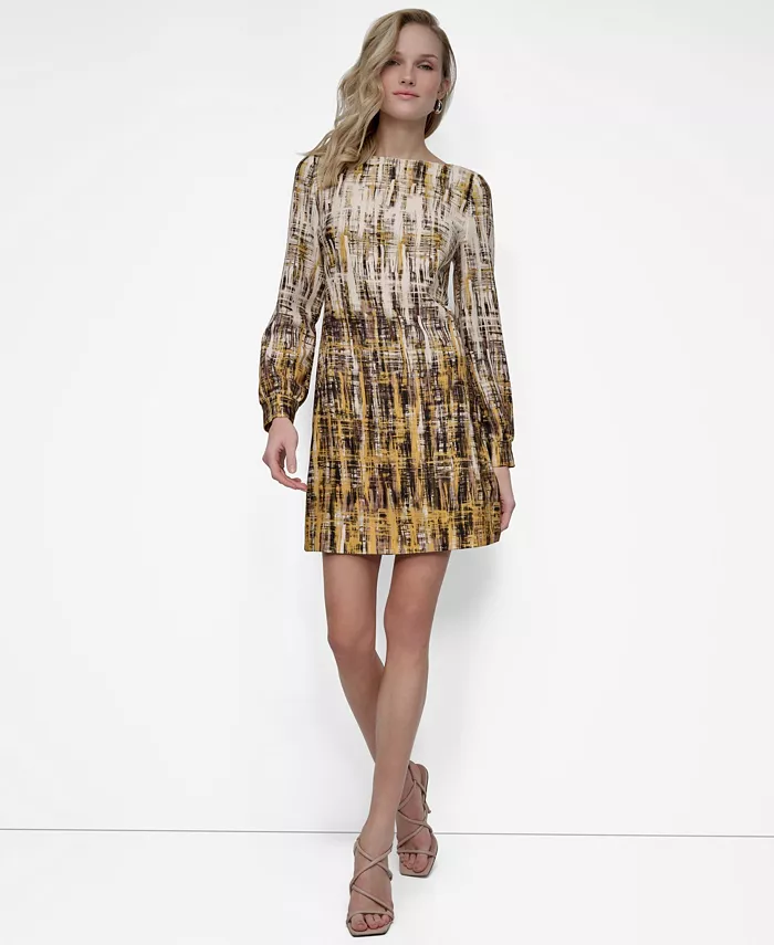 Женское платье-футляр с длинными рукавами и вырезом-лодочкой DKNY
Женское платье-футляр с длинными рукавами и вырезом-лодочкой DKNY