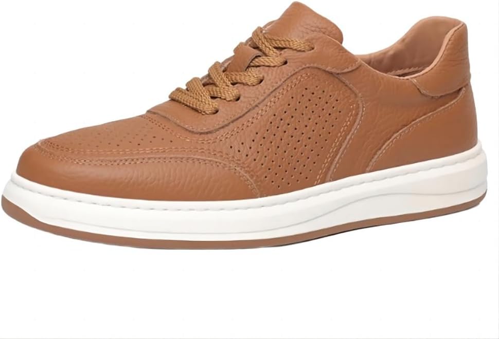 Мужские кожаные повседневные кроссовки, комфортные легкие мокасины для ходьбы, плоские дышащие обувь с амортизирующей подошвой Asifn, коричневый
Мужские кожаные повседневные кроссовки, комфортные легкие мокасины для ходьбы, плоские дышащие обувь с амортизирующей подошвой Asifn, коричневый