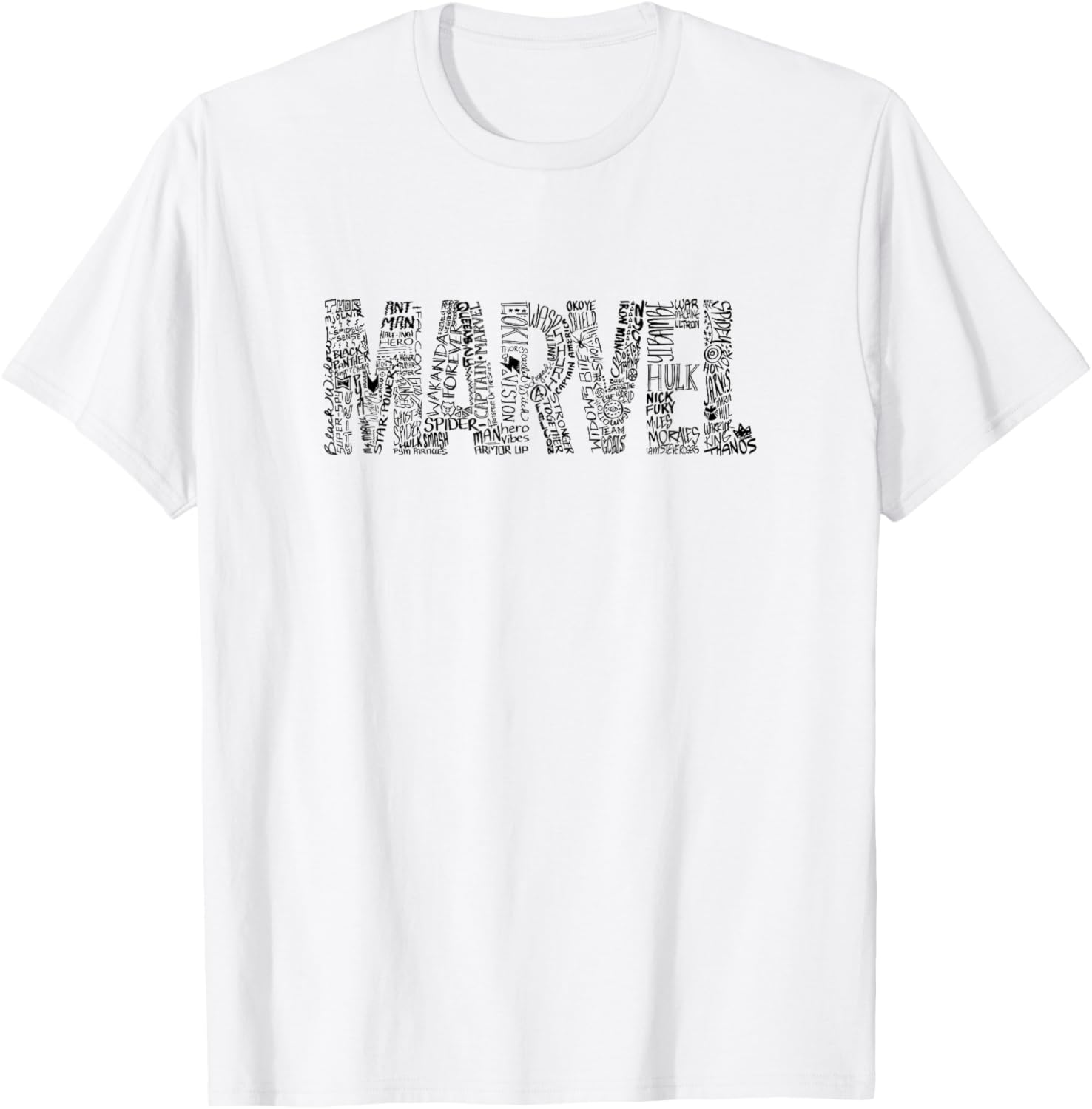 Футболка с ретро-логотипом и цитатой супергероя из комиксов Marvel, белая
Футболка с ретро-логотипом и цитатой супергероя из комиксов Marvel, белая