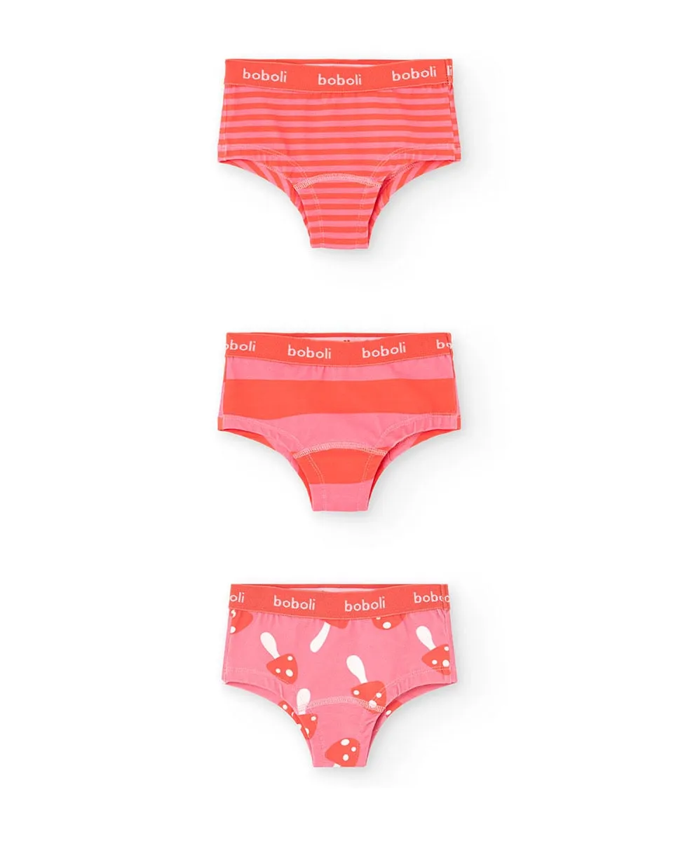 Набор из 3 хлопковых детских трусиков Boboli, розовый
Набор из 3 хлопковых детских трусиков Boboli, розовый