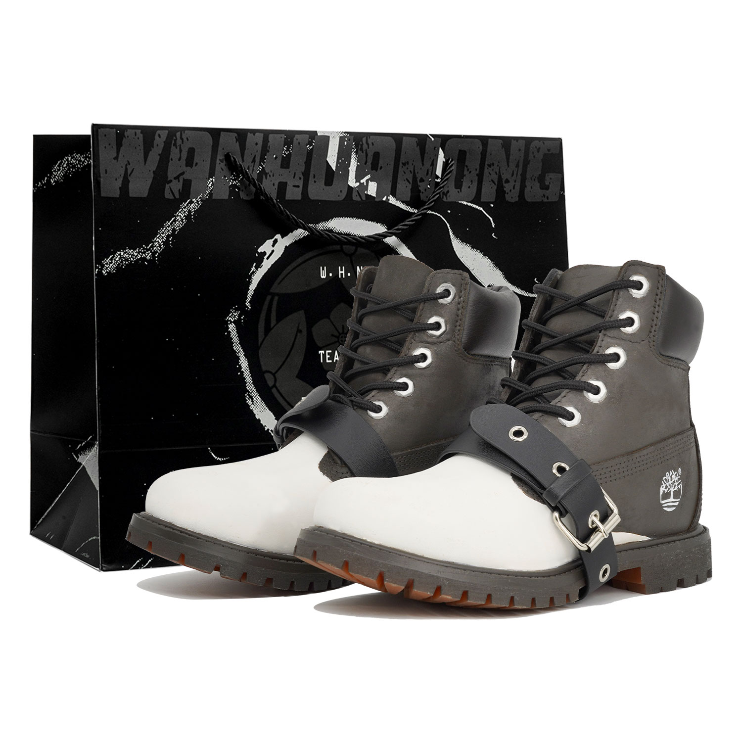 Ботинки Timberland Martin, черный/белый 
Ботинки Timberland Martin, черный/белый