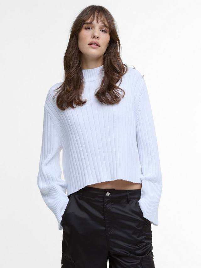 Делла хлопок трикотажный укороченный джемпер Barbour, белый
Делла хлопок трикотажный укороченный джемпер Barbour, белый