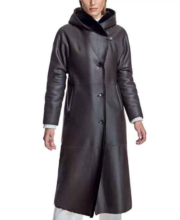 Двустороннее пальто из овчины наппа Maximilian, коричневый
Двустороннее пальто из овчины наппа Maximilian, коричневый