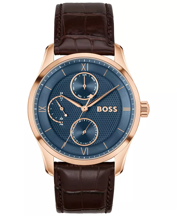 Мужские часы Principle Master Quartz Multifunction коричневые из телячьей кожи, 41 мм Hugo Boss
Мужские часы Principle Master Quartz Multifunction коричневые из телячьей кожи, 41 мм Hugo Boss