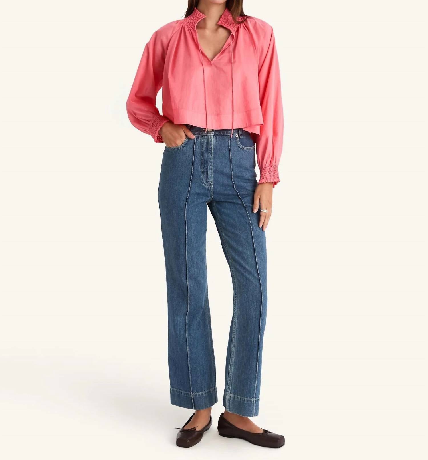 Топ Helene с длинными рукавами в цвете закатной розы Merlette, розовый
Топ Helene с длинными рукавами в цвете закатной розы Merlette, розовый