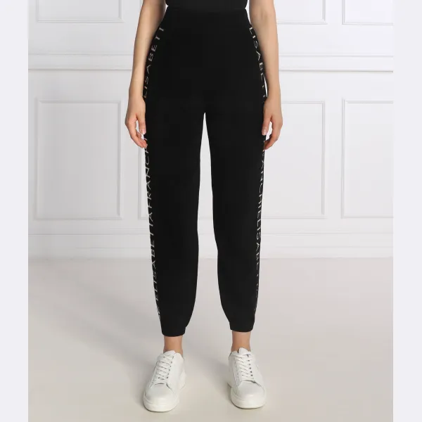 Брюки стандартного кроя с добавлением шерсти Elisabetta Franchi, черный
Брюки стандартного кроя с добавлением шерсти Elisabetta Franchi, черный