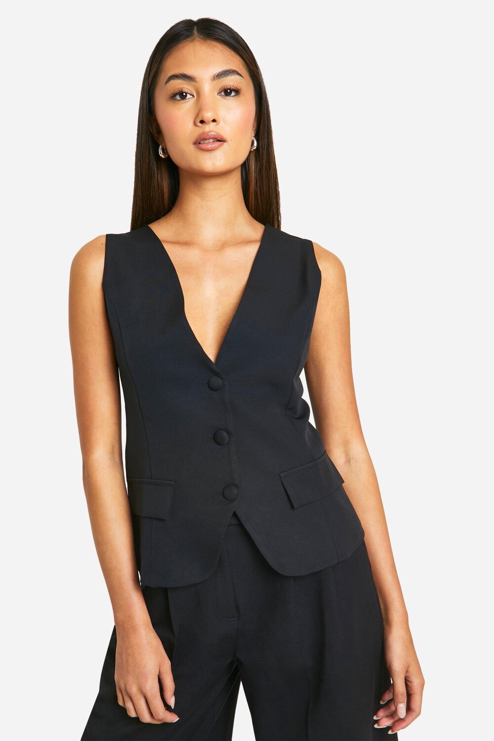 Длинный жилет строгого кроя boohoo, черный
Длинный жилет строгого кроя boohoo, черный