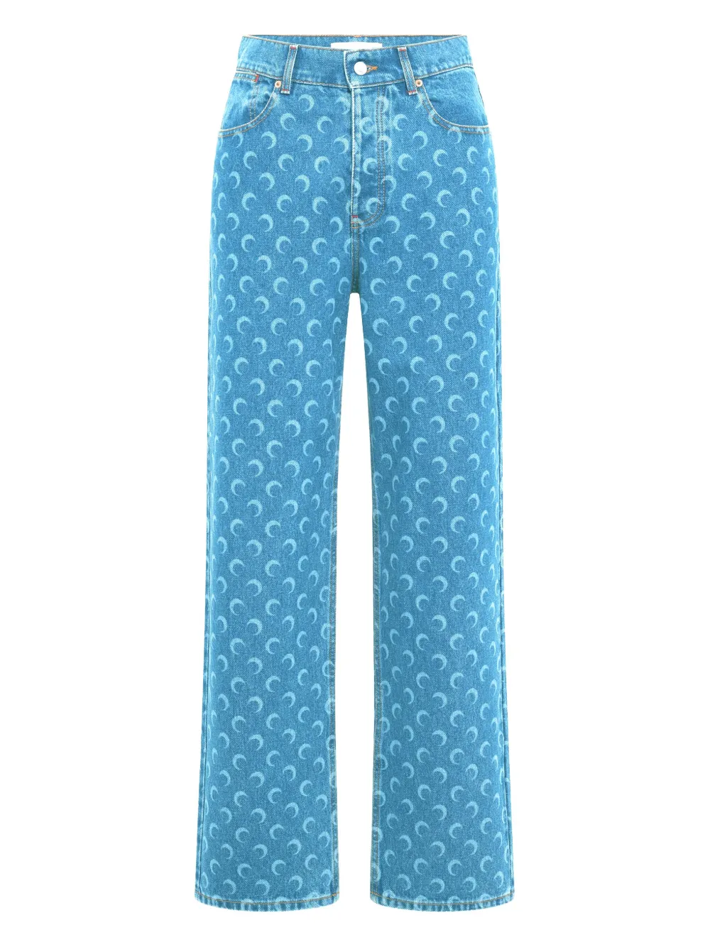 Джинсы с лунным принтом Marine Serre, синий
Джинсы с лунным принтом Marine Serre, синий