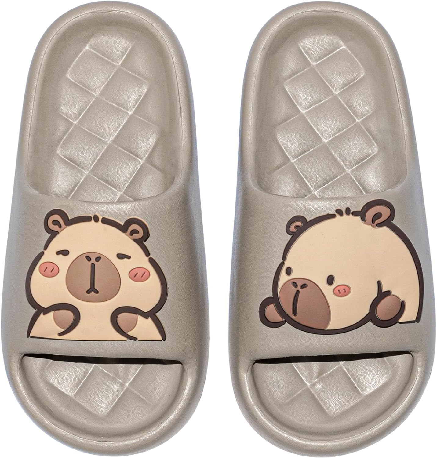 Мужские и женские шлепанцы XIXITIAO с капибарой, милые тапочки с изображением капибары, нескользящие быстро сохнущие обувь для душа, летние забавные открытые шлепанцы, коричневый
Мужские и женские шлепанцы XIXITIAO с капибарой, милые тапочки с изображением капибары, нескользящие быстро сохнущие обувь для душа, летние забавные открытые шлепанцы, коричневый