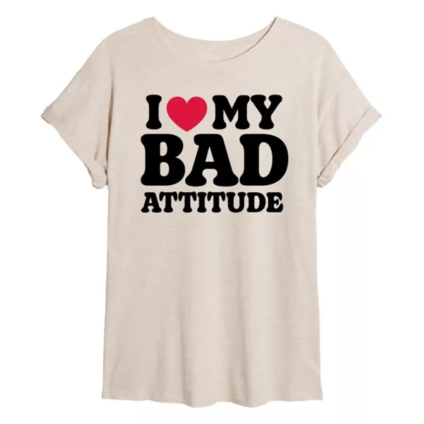 Юношеская футболка оверсайз с принтом "Люблю мой плохой настрой" Licensed Character, бежевый
Юношеская футболка оверсайз с принтом "Люблю мой плохой настрой" Licensed Character, бежевый