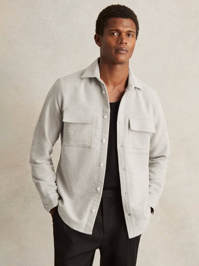 Камбер рубашка Regular Fit из хлопка Reiss, Soft Grey Melange
Камбер рубашка Regular Fit из хлопка Reiss, Soft Grey Melange