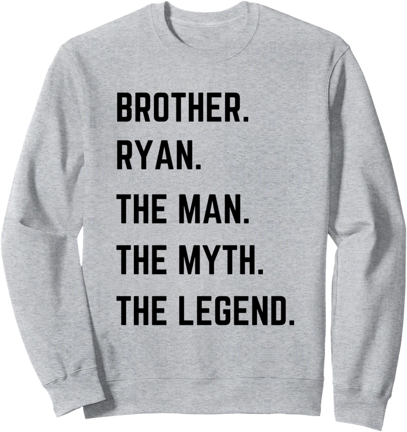 Брат Райан. Человек. Миф. Легенда. Толстовка ко Дню отца Brother The Man The Myth The Legend Mens Gifts, серый
Брат Райан. Человек. Миф. Легенда. Толстовка ко Дню отца Brother The Man The Myth The Legend Mens Gifts, серый