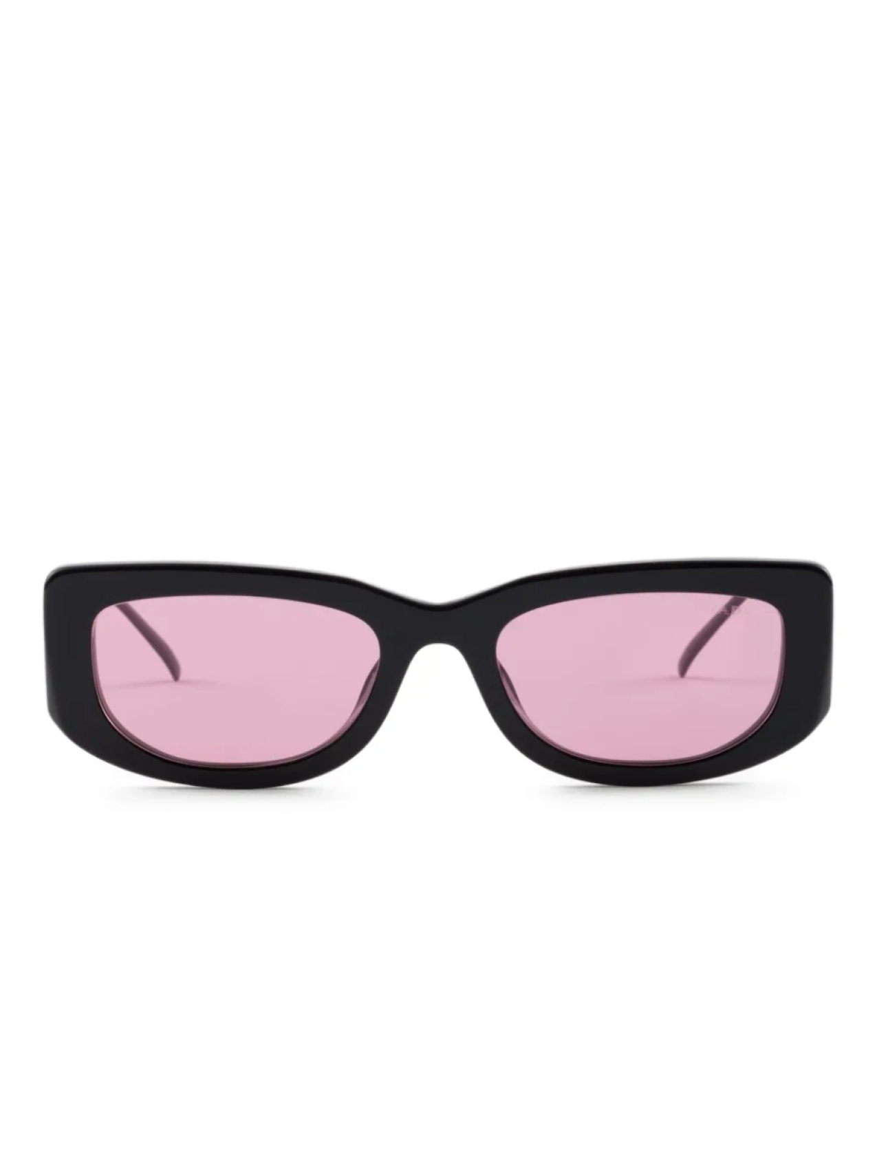 Солнцезащитные очки с треугольным логотипом Prada Eyewear, черный 
Солнцезащитные очки с треугольным логотипом Prada Eyewear, черный