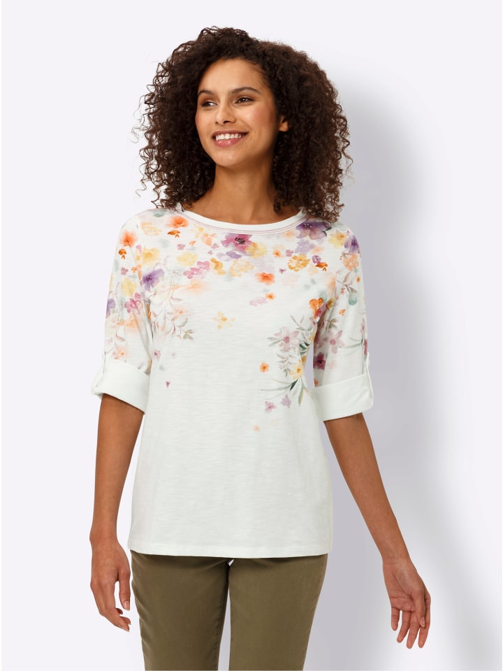 Рубашка с рукавами 3/4 с принтом экрю и оранжевого цвета Heine
Рубашка с рукавами 3/4 с принтом экрю и оранжевого цвета Heine