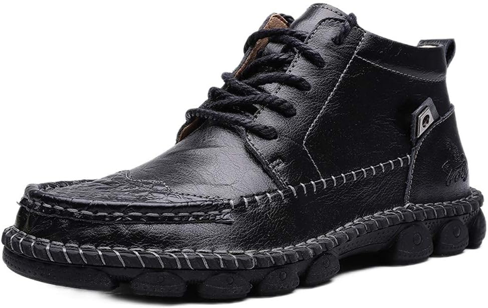 Мужские британские кожаные мотоциклетные ботинки до щиколотки с молнией или шнуровкой Qzhihe, черный
Мужские британские кожаные мотоциклетные ботинки до щиколотки с молнией или шнуровкой Qzhihe, черный