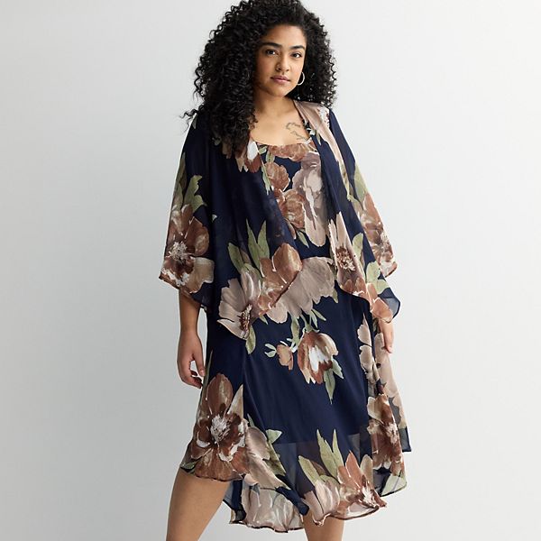 Женский комплект из цветочного миди-платья и болеро Robbie Bee
Женский комплект из цветочного миди-платья и болеро Robbie Bee