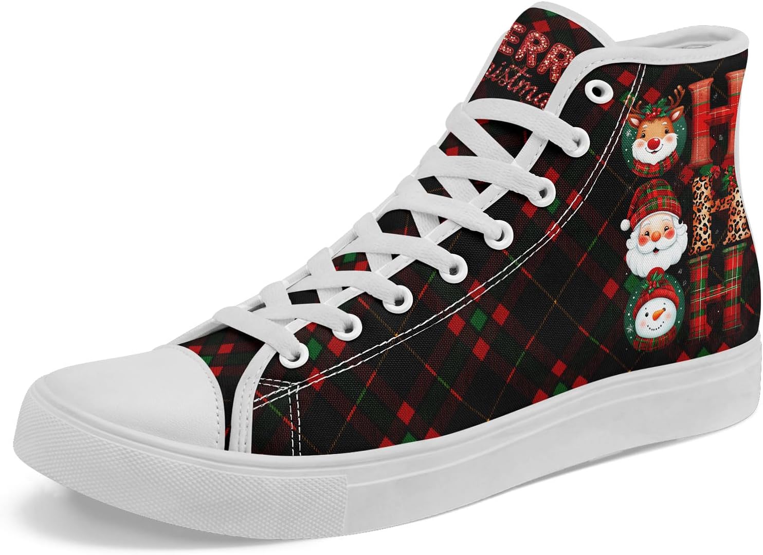 Кеды на высокой подошве AWSOLE для мужчин и женщин с рождественским дизайном Санта-Клауса и снегом, удобные повседневные шнуровки, белый/черный/красный/бежевый
Кеды на высокой подошве AWSOLE для мужчин и женщин с рождественским дизайном Санта-Клауса и снегом, удобные повседневные шнуровки, белый/черный/красный/бежевый