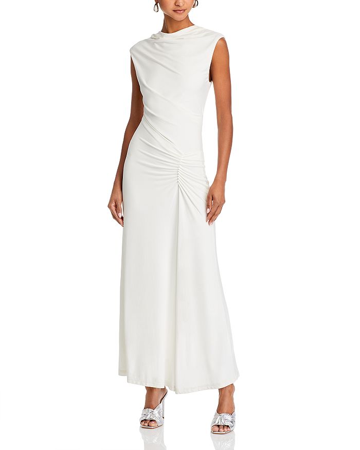 Платье с драпировкой из акации SIMKHAI, слоновая кость/кремовый
Платье с драпировкой из акации SIMKHAI, слоновая кость/кремовый