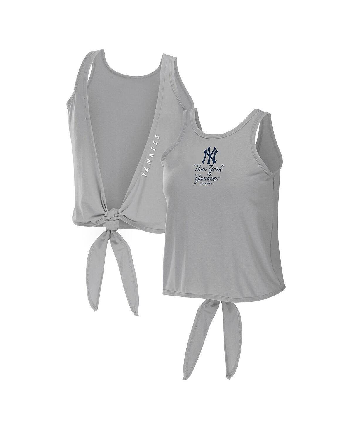Женская серая майка New York Yankees с открытой спиной и завязками WEAR by Erin Andrews, серый
Женская серая майка New York Yankees с открытой спиной и завязками WEAR by Erin Andrews, серый