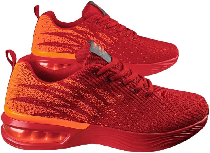 Мужские модные повседневные кроссовки в полоску - дышащий верх из сетки, легкая подошва из ПУ, амортизация воздухом, шнуровка Minlaidian, красный
Мужские модные повседневные кроссовки в полоску - дышащий верх из сетки, легкая подошва из ПУ, амортизация воздухом, шнуровка Minlaidian, красный