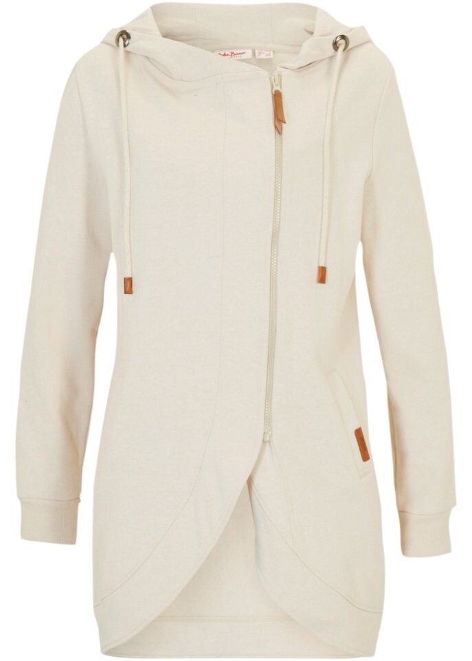 Толстовка с капюшоном John Baner Jeanswear, бежевый 
Толстовка с капюшоном John Baner Jeanswear, бежевый