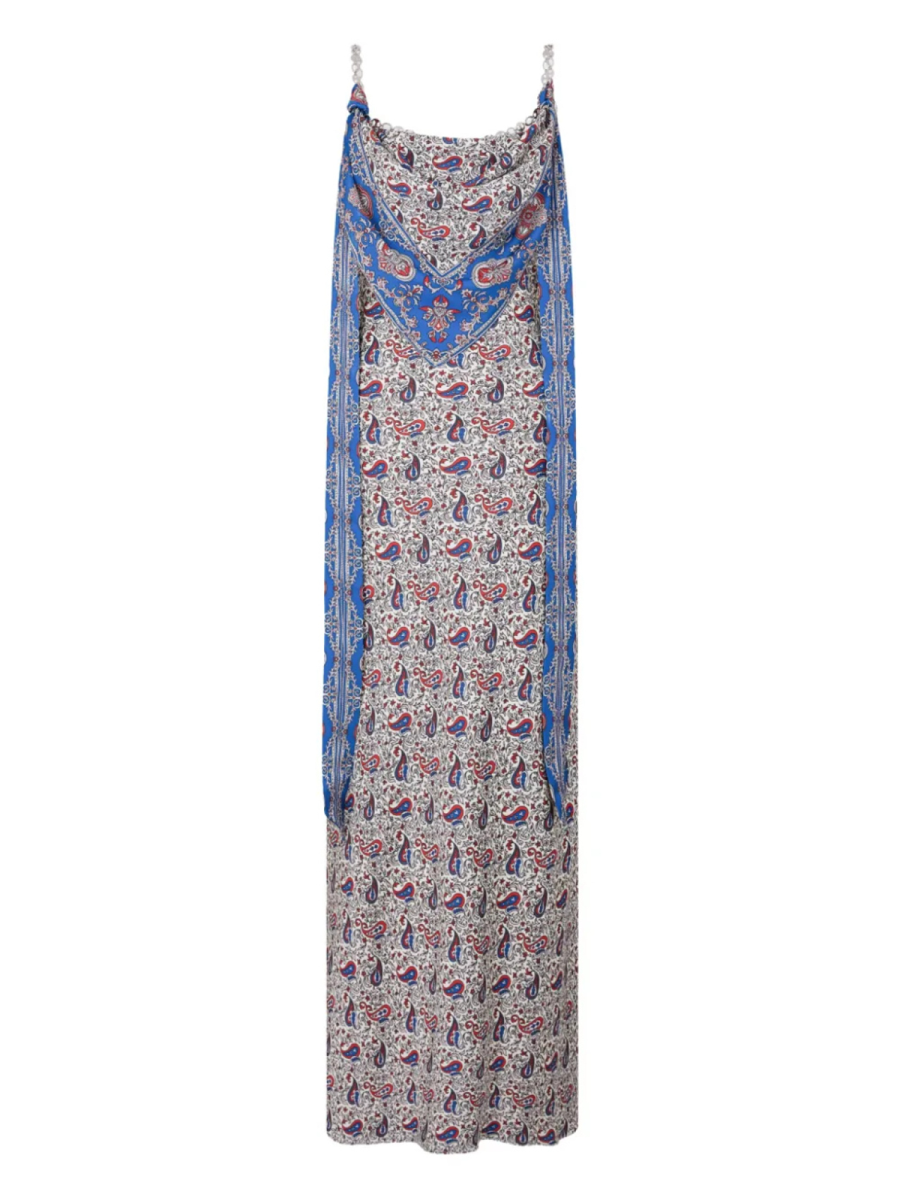 Rabanne платье макси с принтом пейсли, нейтральный 
Rabanne платье макси с принтом пейсли, нейтральный