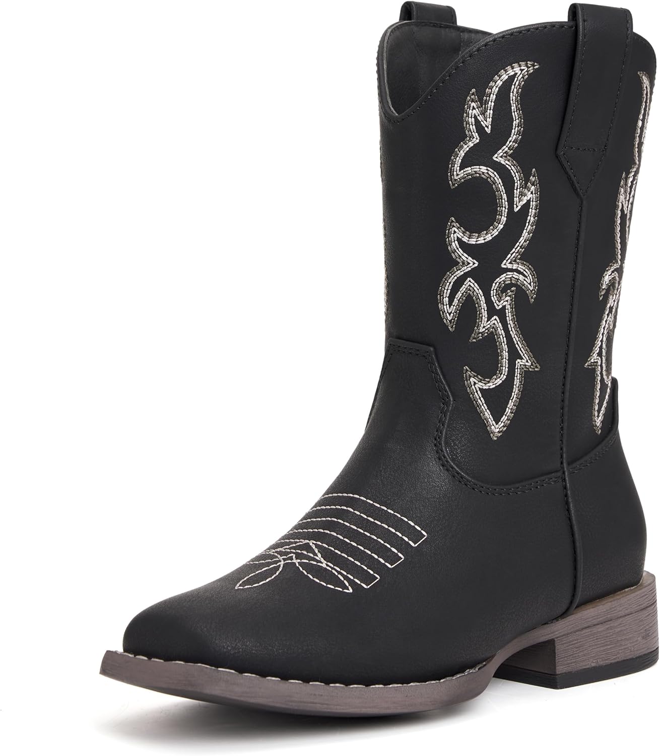 Детские ковбойские сапоги vodvob для девочек и мальчиков, средние сапоги с вышивкой в западном стиле с квадратным носком, с боковой молнией для легкого надевания (для малышей/маленьких детей/старших детей), черный
Детские ковбойские сапоги vodvob для девочек и мальчиков, средние сапоги с вышивкой в западном стиле с квадратным носком, с боковой молнией для легкого надевания (для малышей/маленьких детей/старших детей), черный