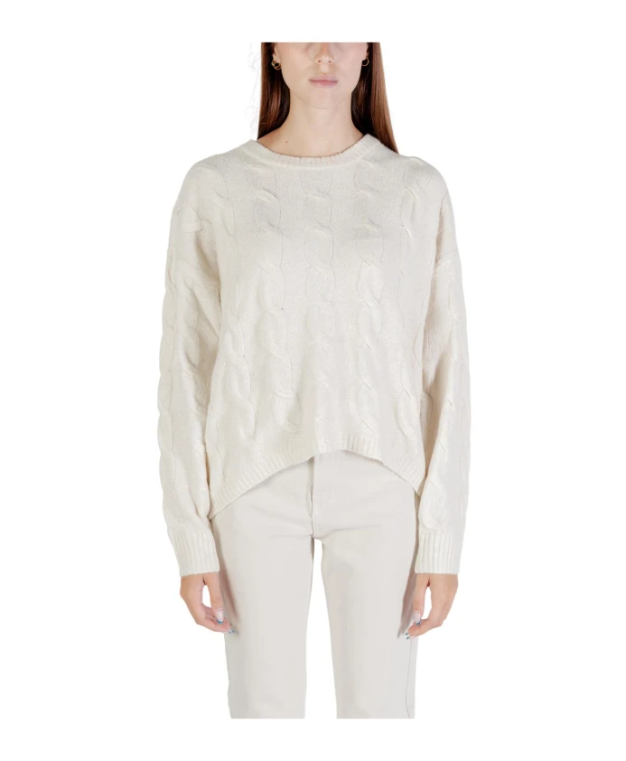 Белый вязаный свитер с длинными рукавами Only, белый
Белый вязаный свитер с длинными рукавами Only, белый