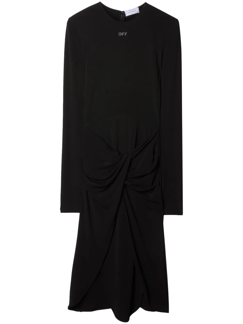 Платье миди с драпировкой OFF-WHITE, черный
Платье миди с драпировкой OFF-WHITE, черный