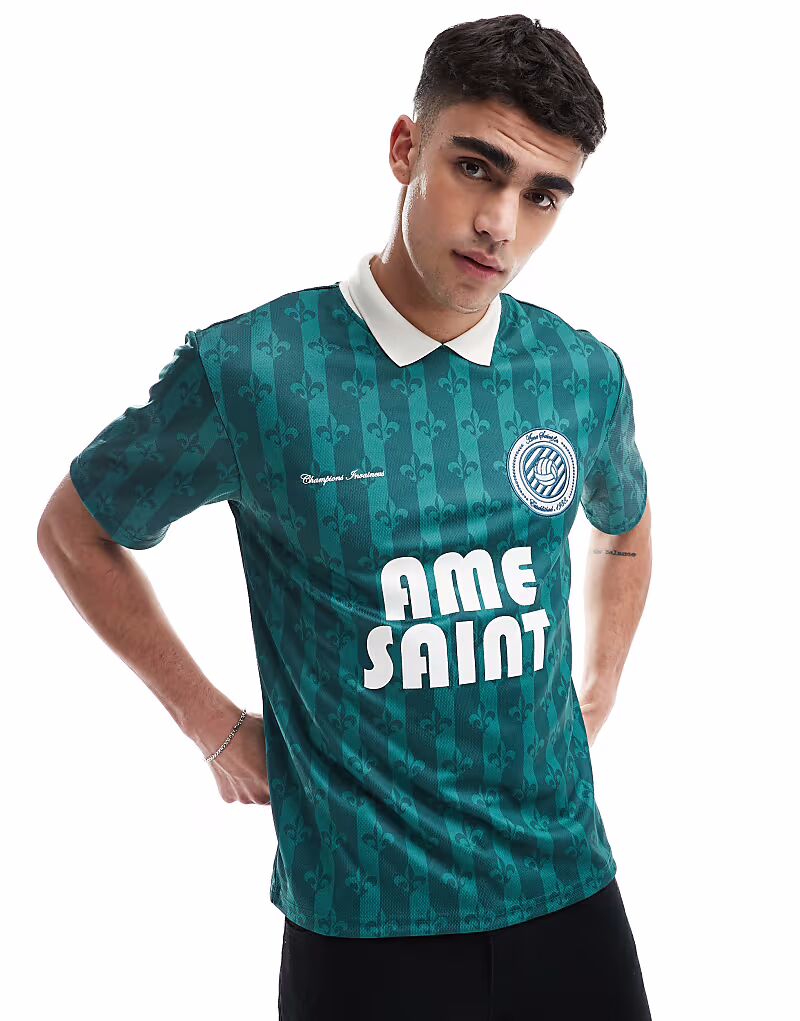 Спортивный топ-поло River Island зеленого цвета 
Спортивный топ-поло River Island зеленого цвета